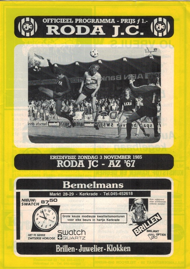 AZ Programma 3-nov-1985 Roda uit